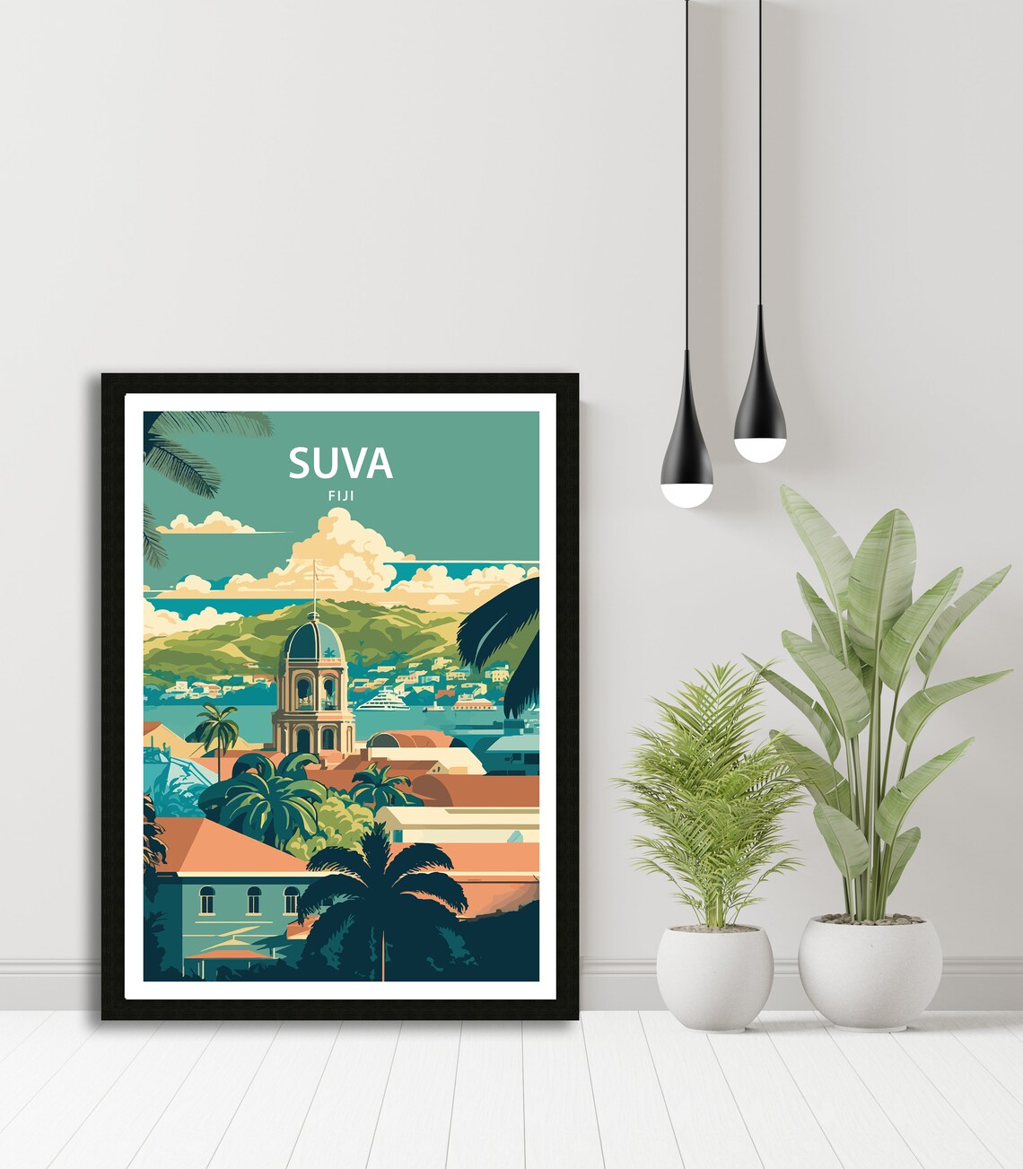 Suva Fiji Travel Poster, Home Living Decor - Image 5