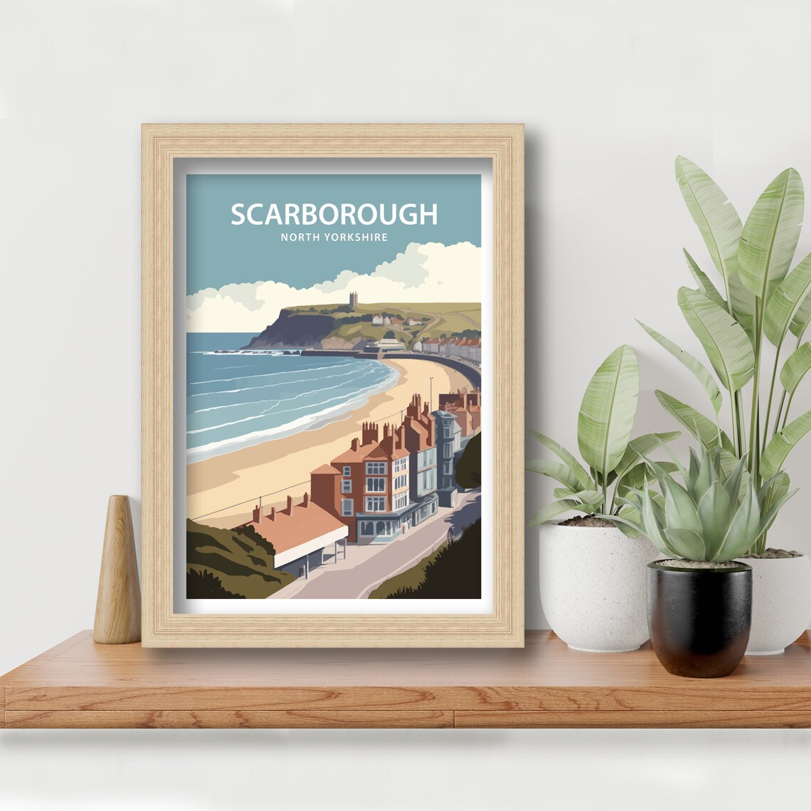 Scarborough Travel Poster, Yorkshire Scenery Art Print - Image 5