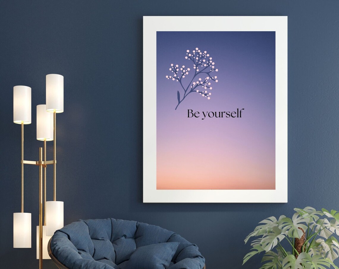Be Yourself Affirmation, Motivational Wall Art - Image 3