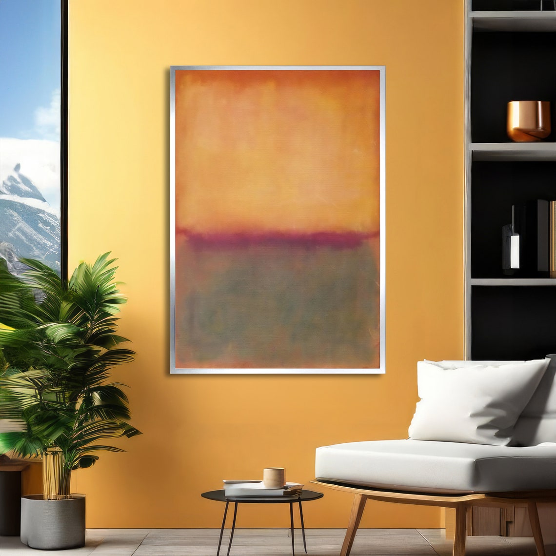 Sunset Serenity Abstract Rothko Inspired Art Tranquil Wall Decor Ready To Hang - Image 2