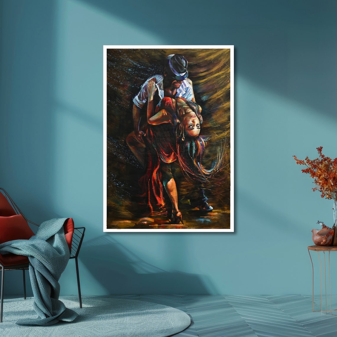 Passionate Tango Dance Art Romantic Dance Wall Print Tango Couple Poster Wall Art Design Ready To Hang Decoration - Image 6
