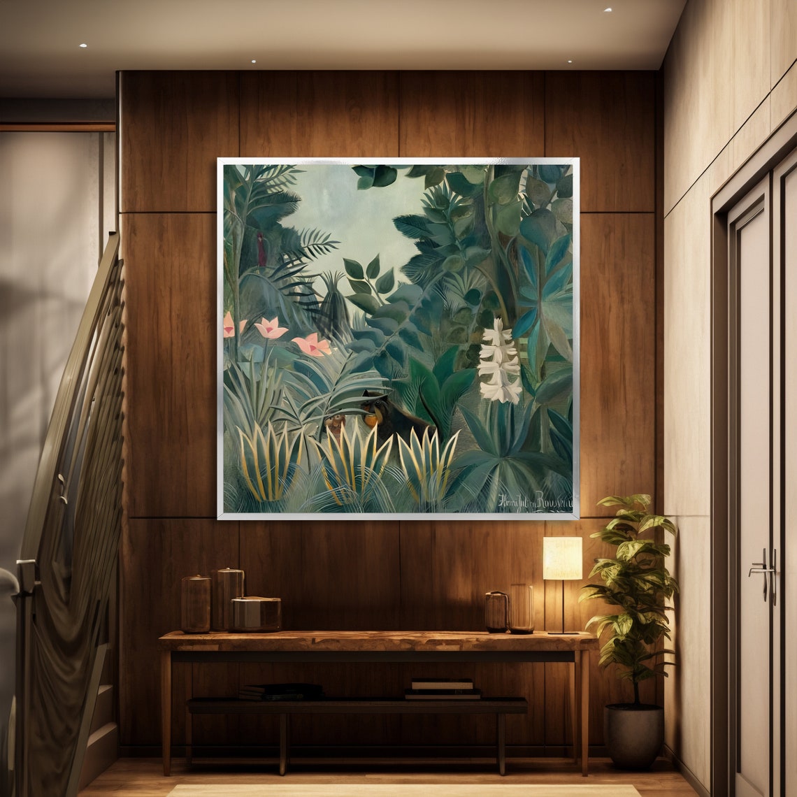 The Equatorial Jungle Rousseau Art Print Primitivism Masterpiece Ready To Hang Decoration - Image 4