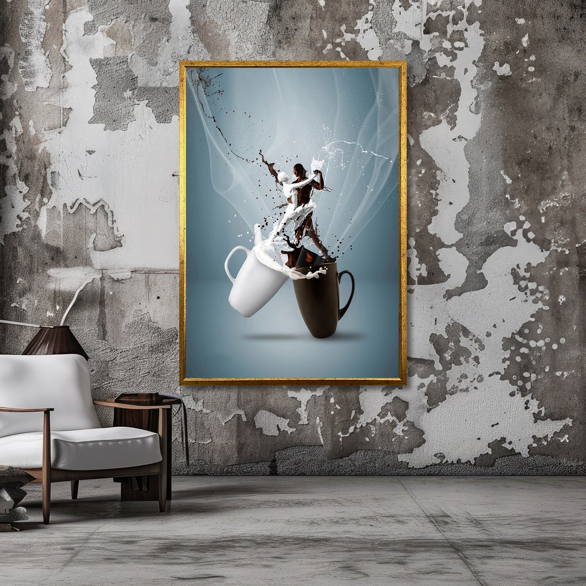 Milk and Chocolate Splash Dance Coffee Lovers Kitchen Poster - Image 3