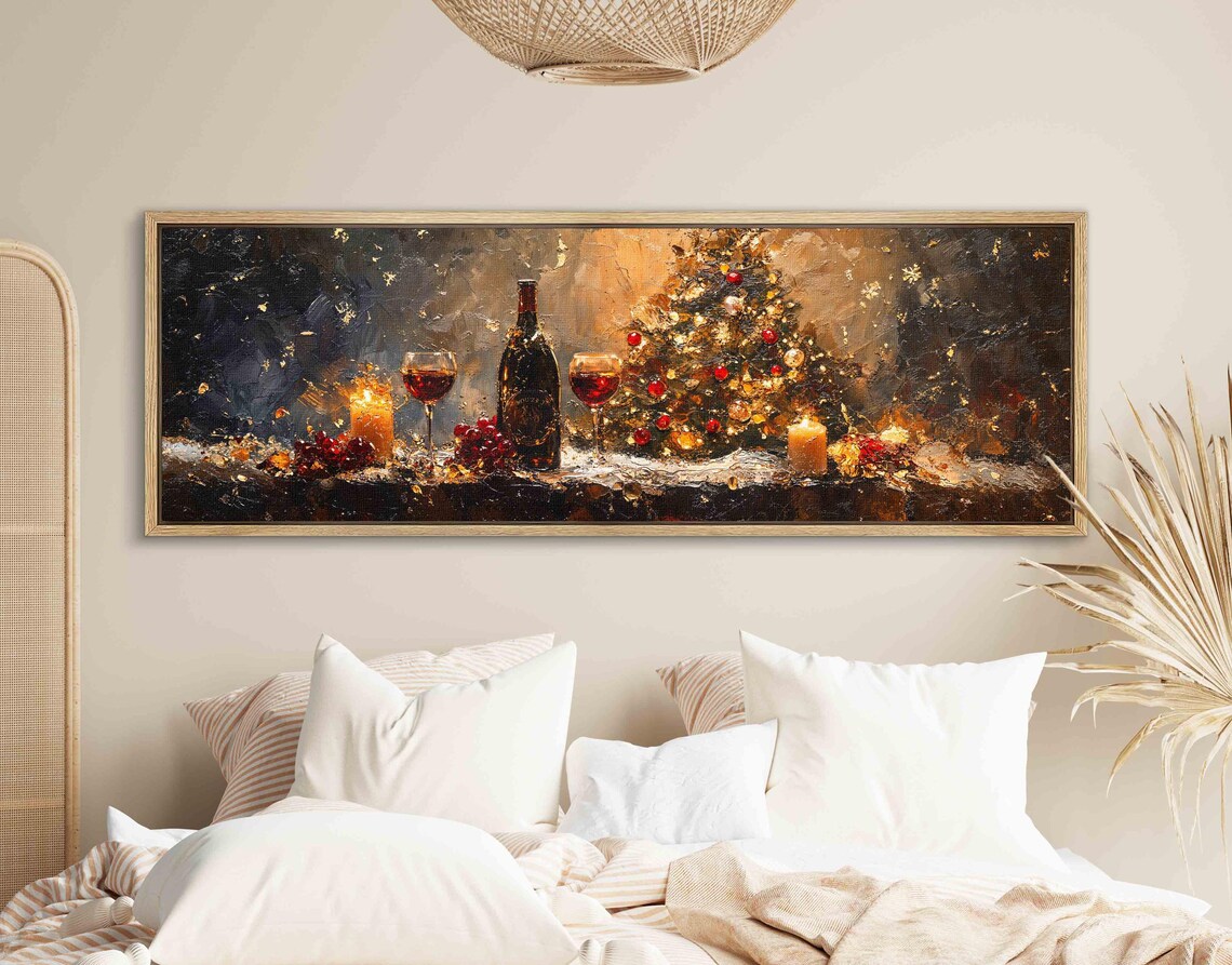 Christmas Wall Art, Horizontal Holiday Art Print - Image 2