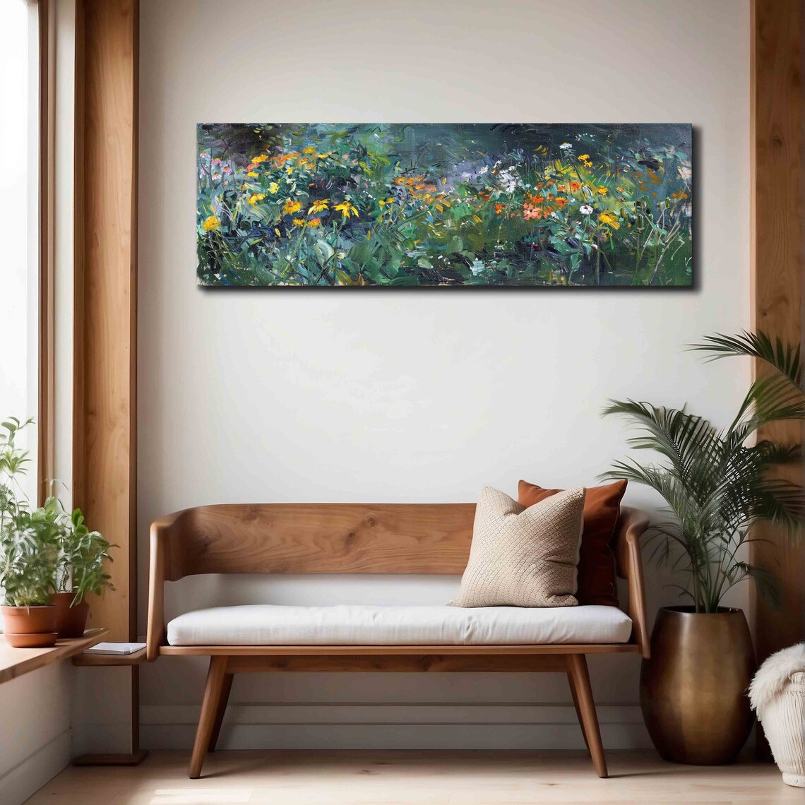 Abstract Wildflowers Art Print, Moody Floral Study - Image 4