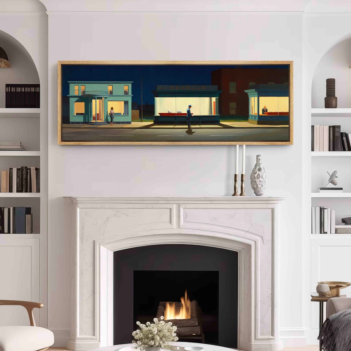 Panoramic Modern Wall Art Print, Long Wide Painting - Image 3