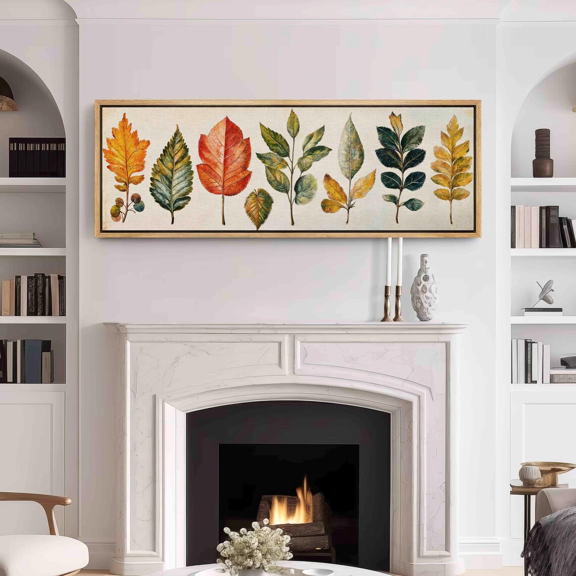 Vintage Botanical Floral Art Print, Horizontal Panorama - Image 3