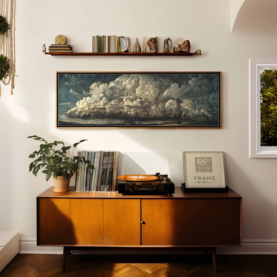 Giant Cloud Art, Moody Horizontal Sky Art Print - Image 2