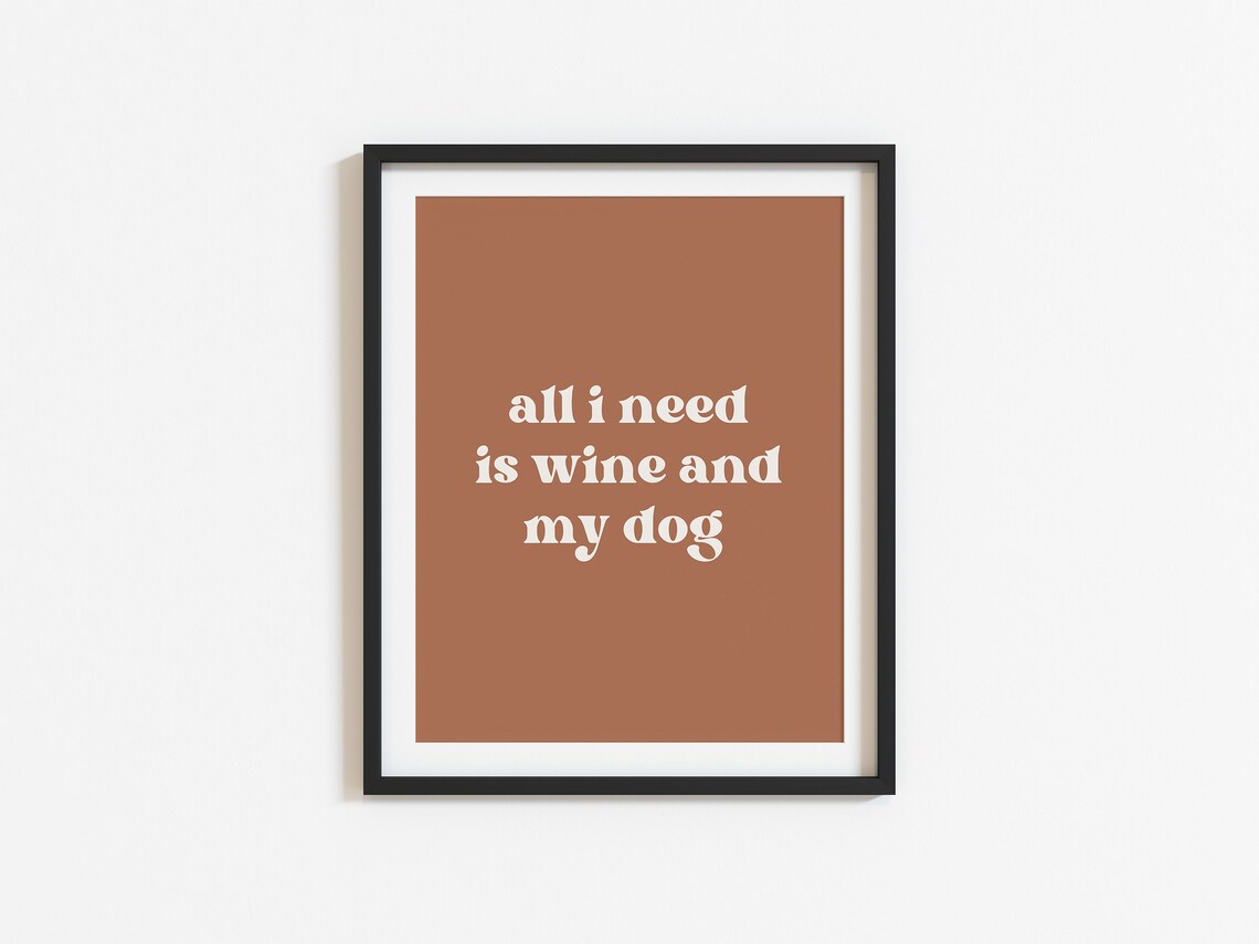 Dog Mom Boho Funny Dog Lover Christmas Art Print - Image 2