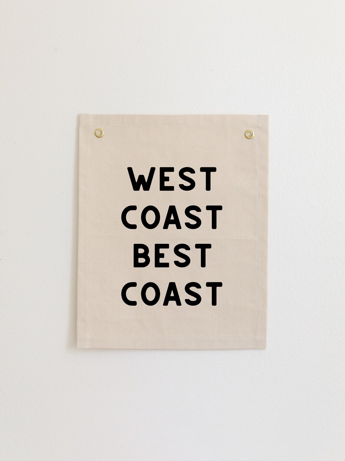 West Coast Best Coast Flag Art Print, California