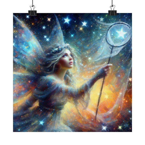 Enchanting Matte Vertical Posters For Dreamers Magical Home Decor Celestial Art Fairy Print Gifts For Fantasy Lovers