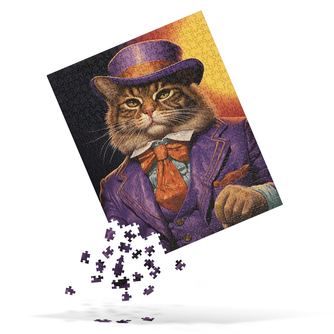 Feline Swagger, Unique Cat Illustration - Image 2