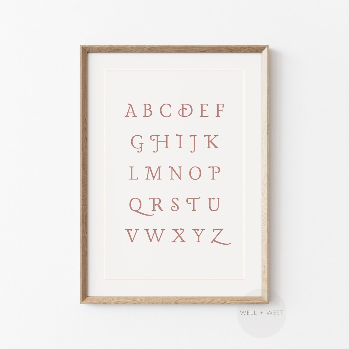 Vintage Alphabet Wall Art, Girls Nursery Decor - Image 3