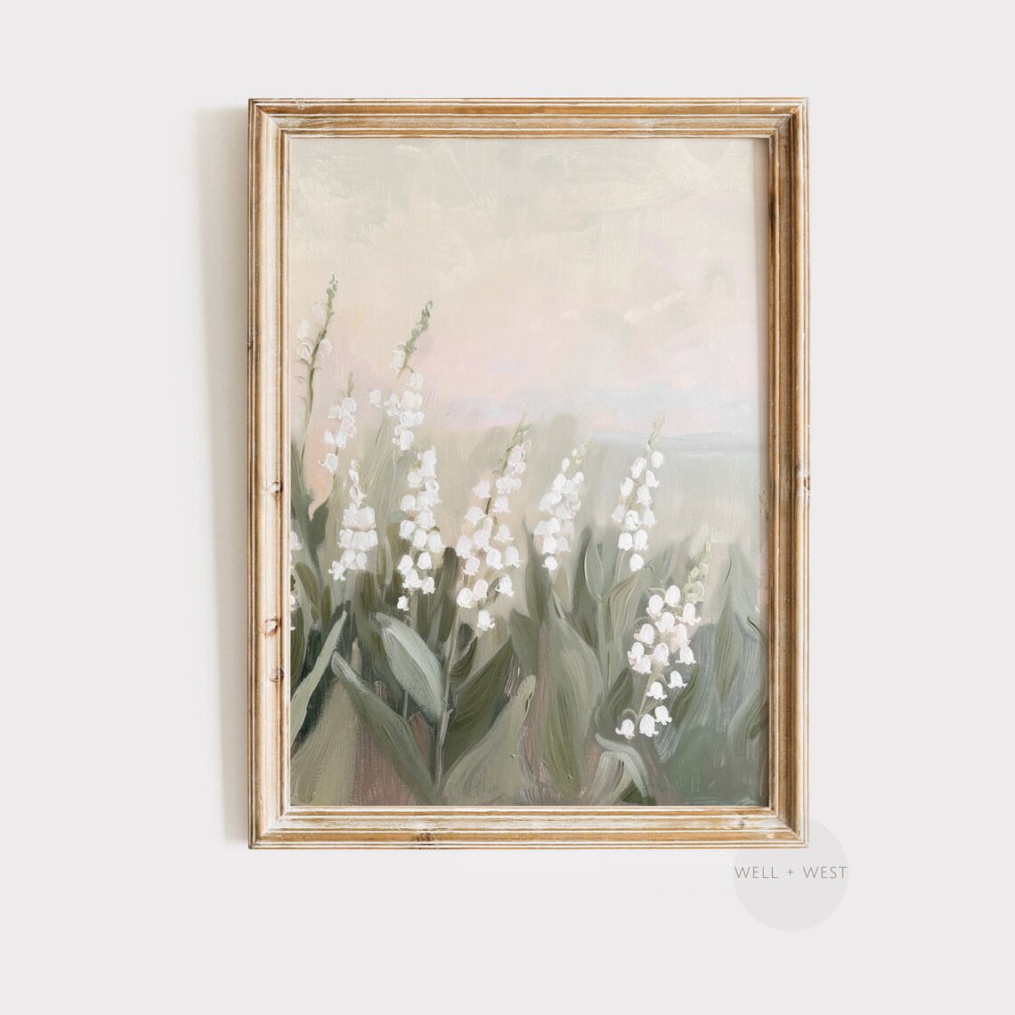 Lily of the Valley Spring Flower Botanical Art Print
