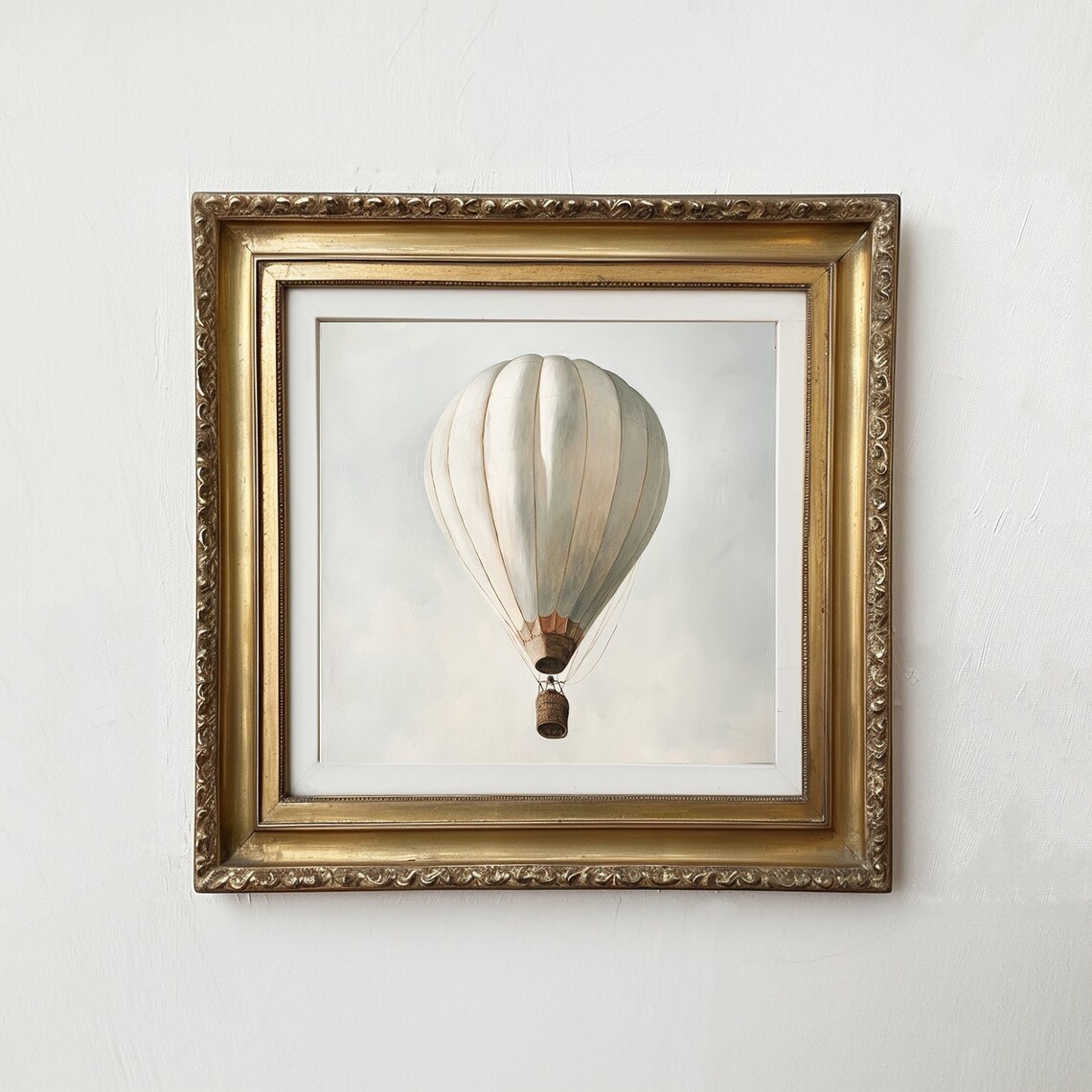 Hot Air Balloon Vintage Nursery Decor Art Print - Image 2