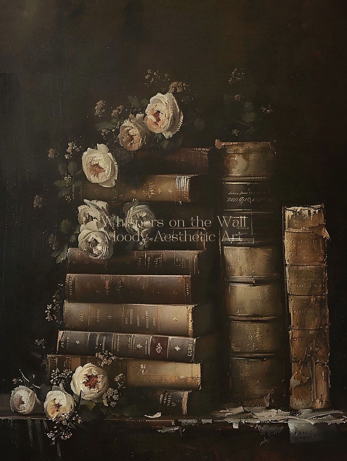 Romantic Academia Art Print, Moody Victorian Decor - Image 5