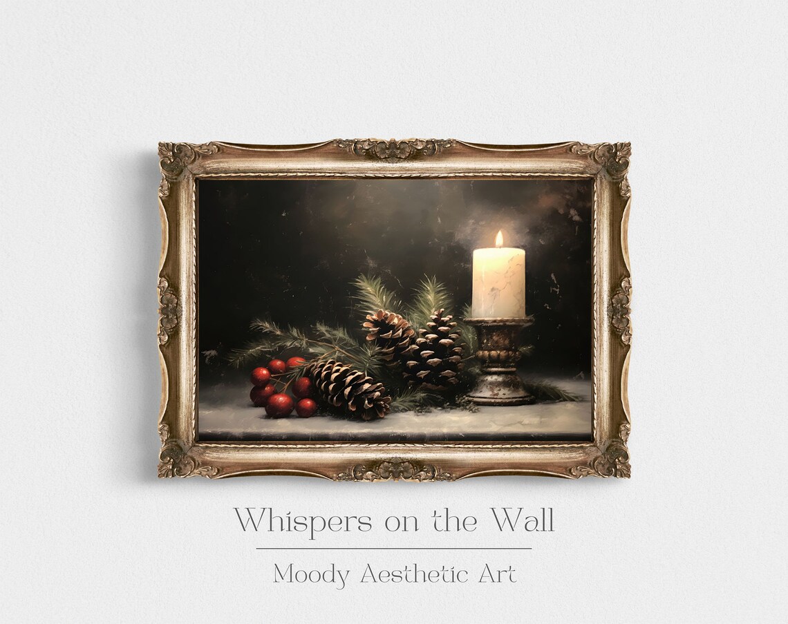 Cozy Coffee and Open Book Moody Oil Painting Reading Wall Poster - Image 3