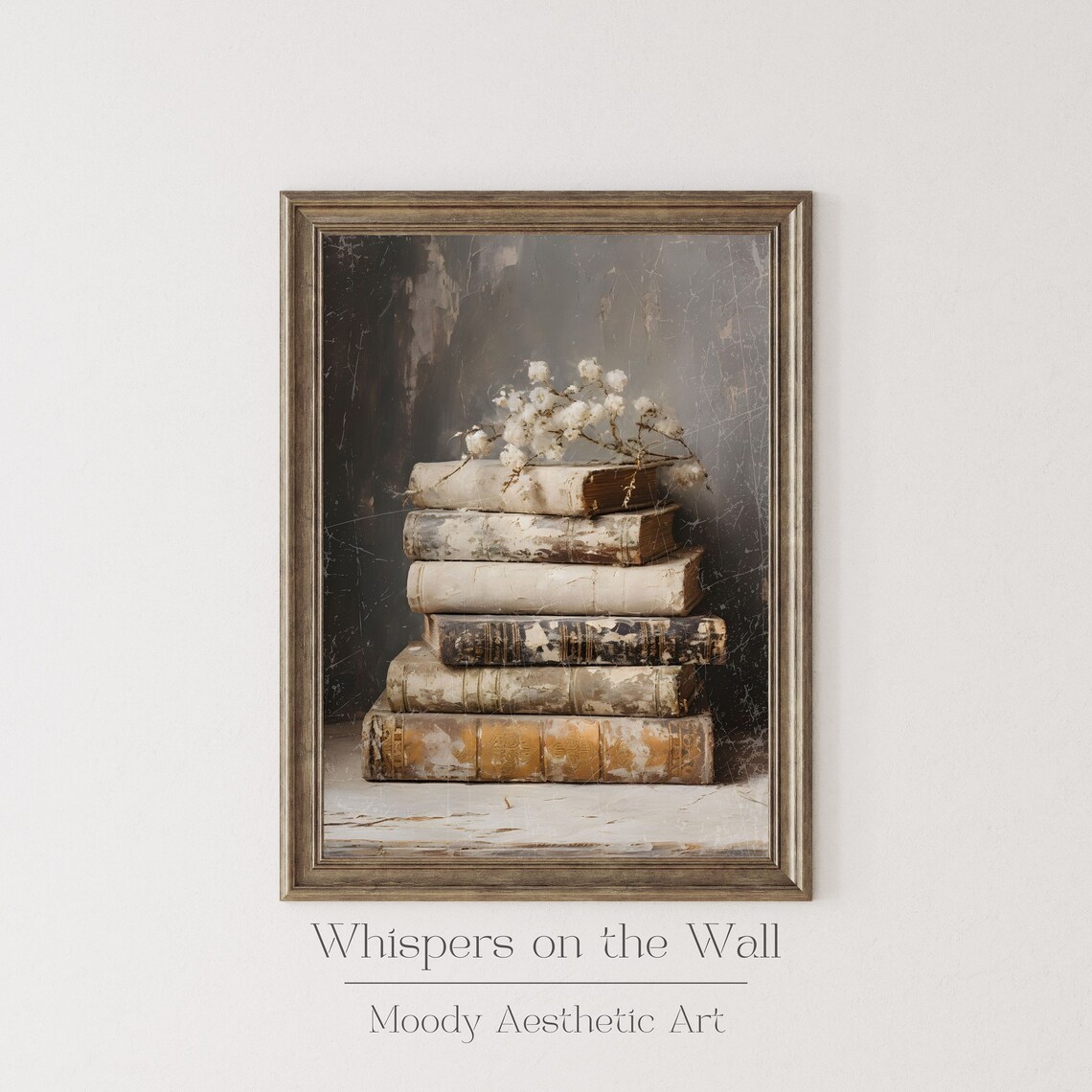 Light Academia Winter Bookish Christmas Art Print - Image 2