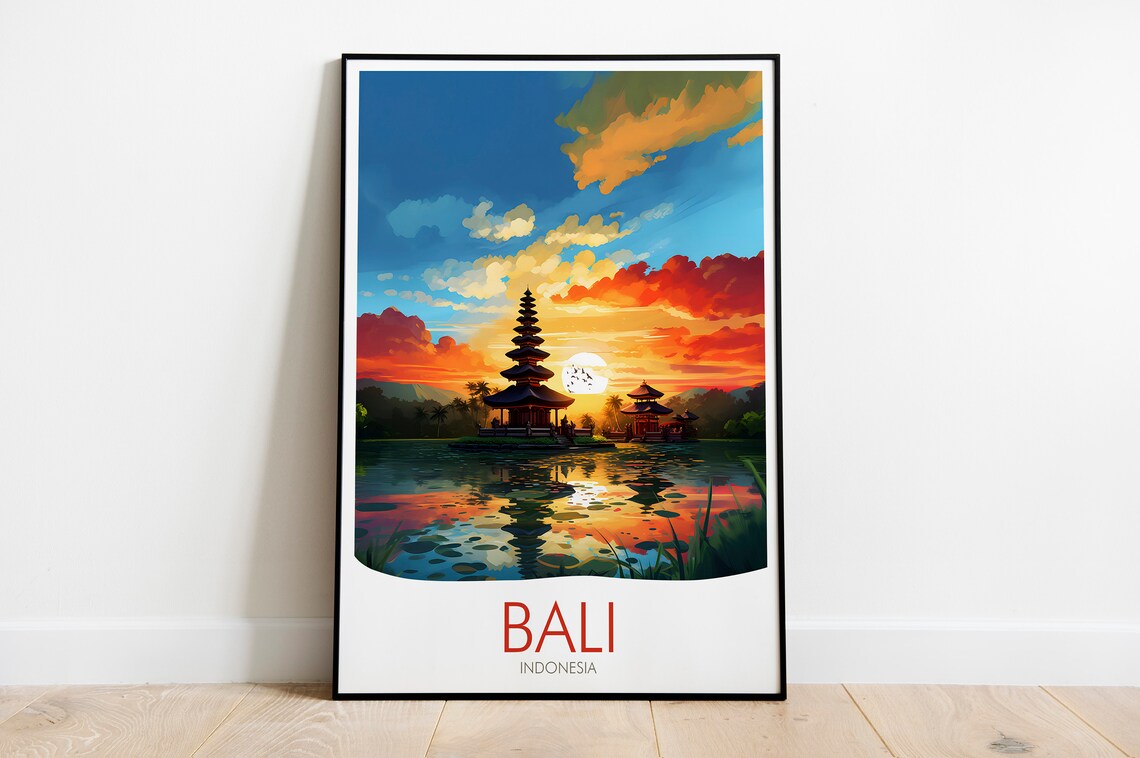 Indonesia Travel Print Bali Print - Image 2