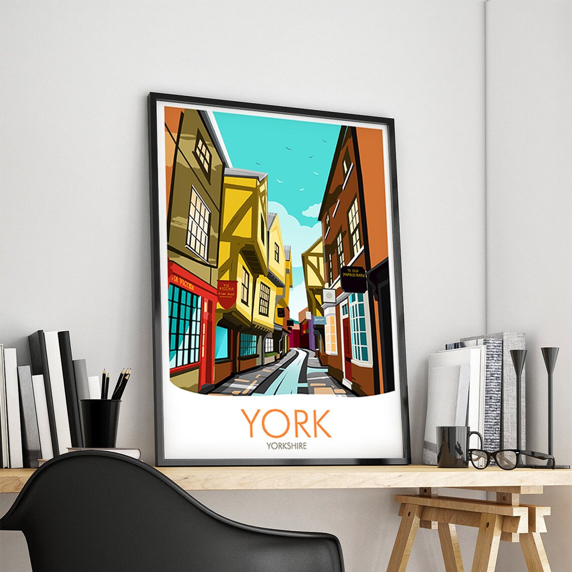 The Shambles York Travel Poster, Historic Street - Image 4