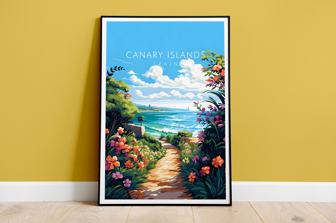 Canary Islands Print Spain Travel Print
