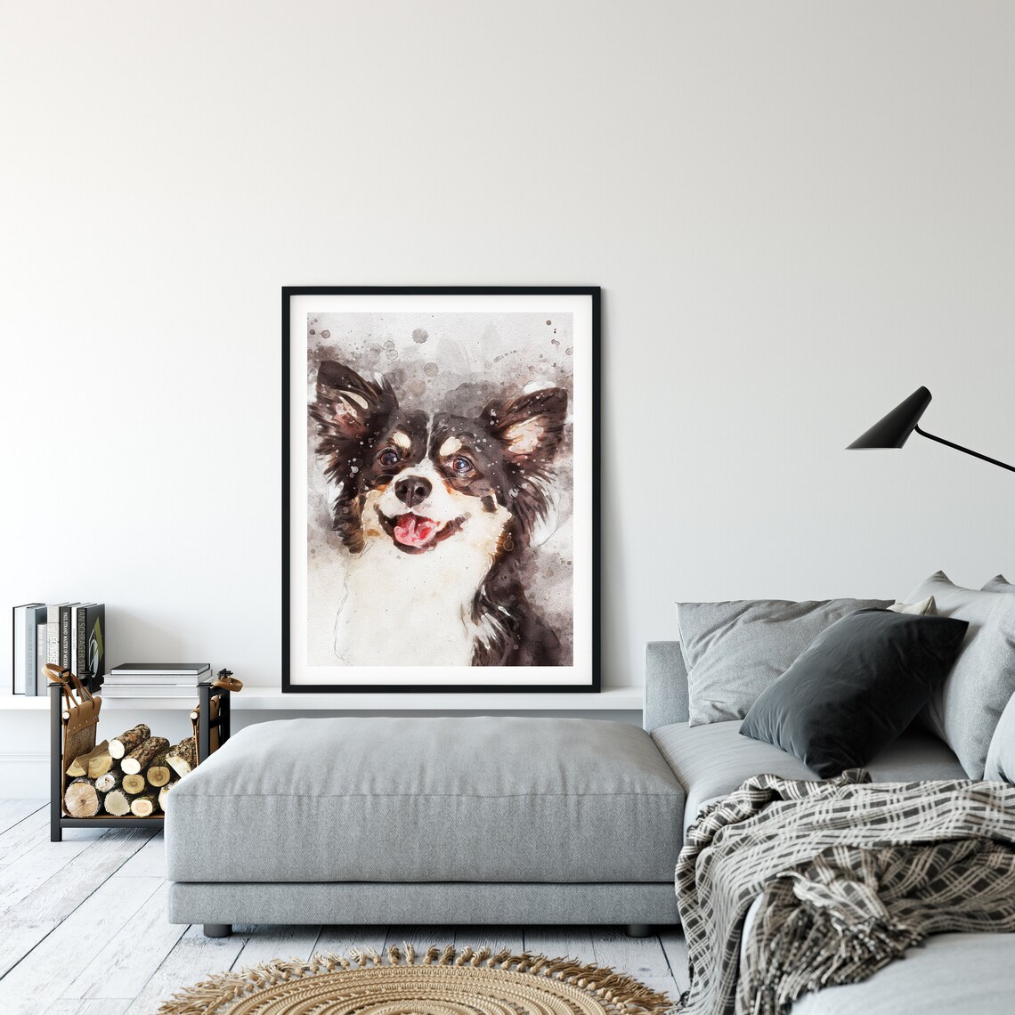 Custom Dog Portrait, Watercolor Dog Art Print - Image 4