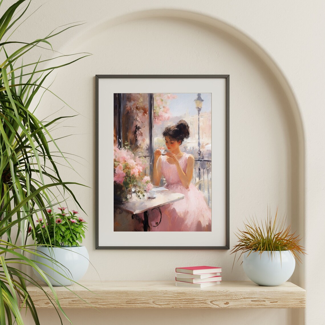 Retro Paris Cafe Portrait, Vintage Decor Art Print - Image 2