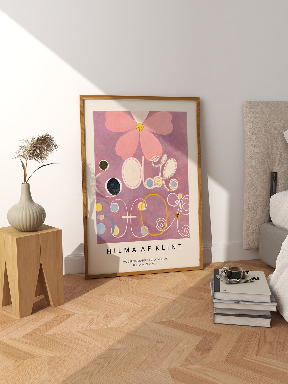 Hilma Af Klint Ten Largest No 5 Mauve Abstract Stockholm Poster - Image 2