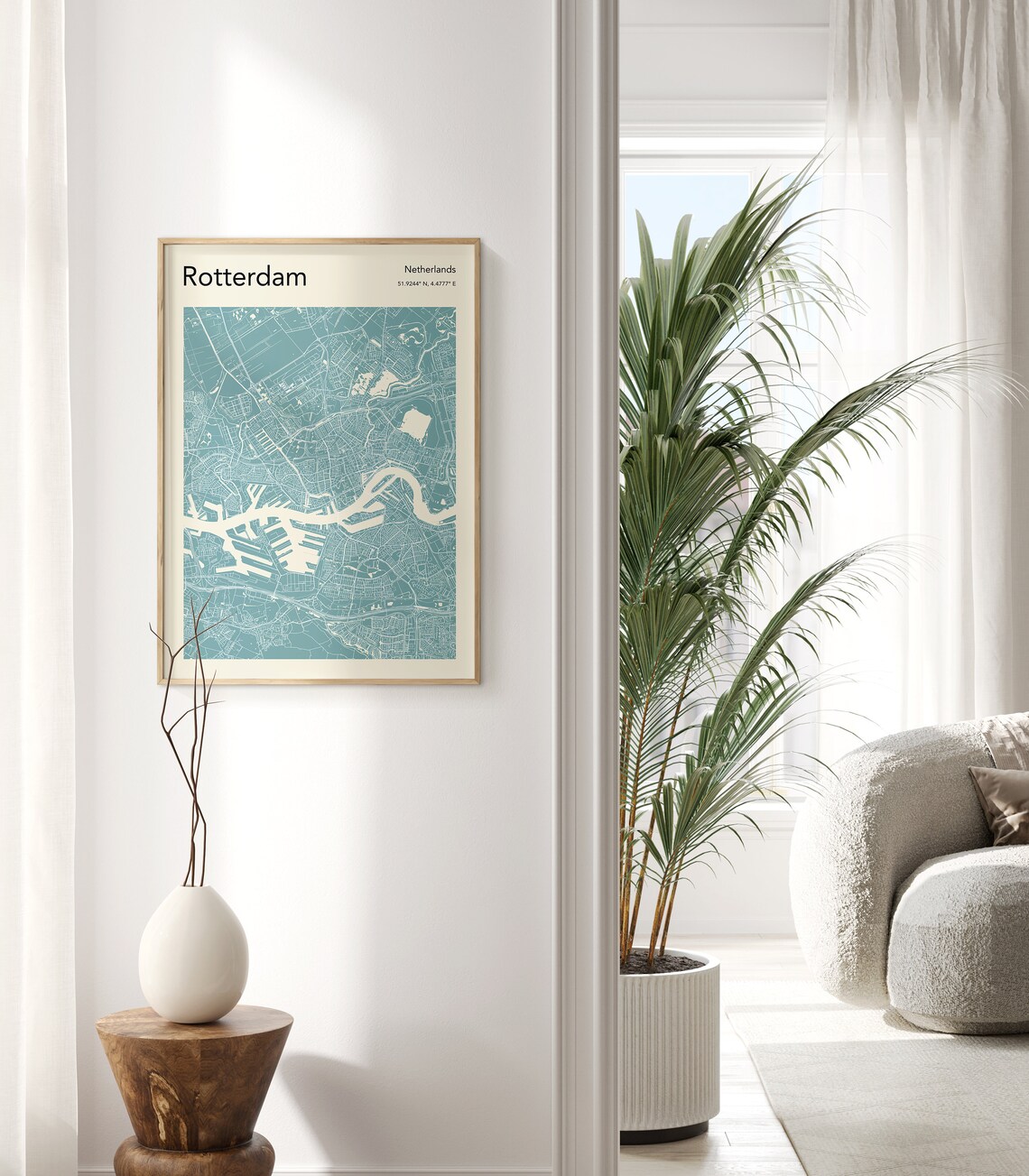Rotterdam Map Poster, Modern City Map Print - Image 2
