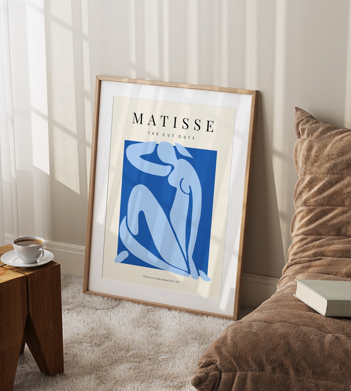 Henri Matisse The Cut Outs Blue Woman Figure Abstract Art Poster
