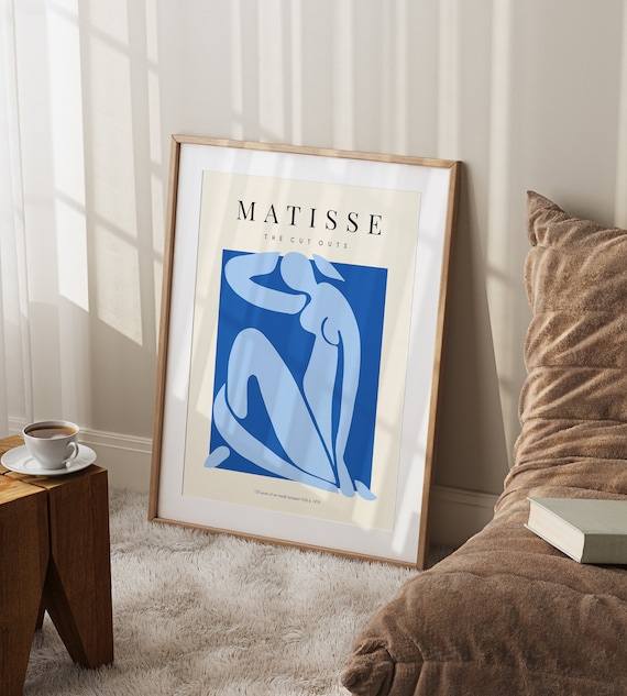 Henri Matisse The Cut Outs Blue Woman Figure Abstract Art Poster