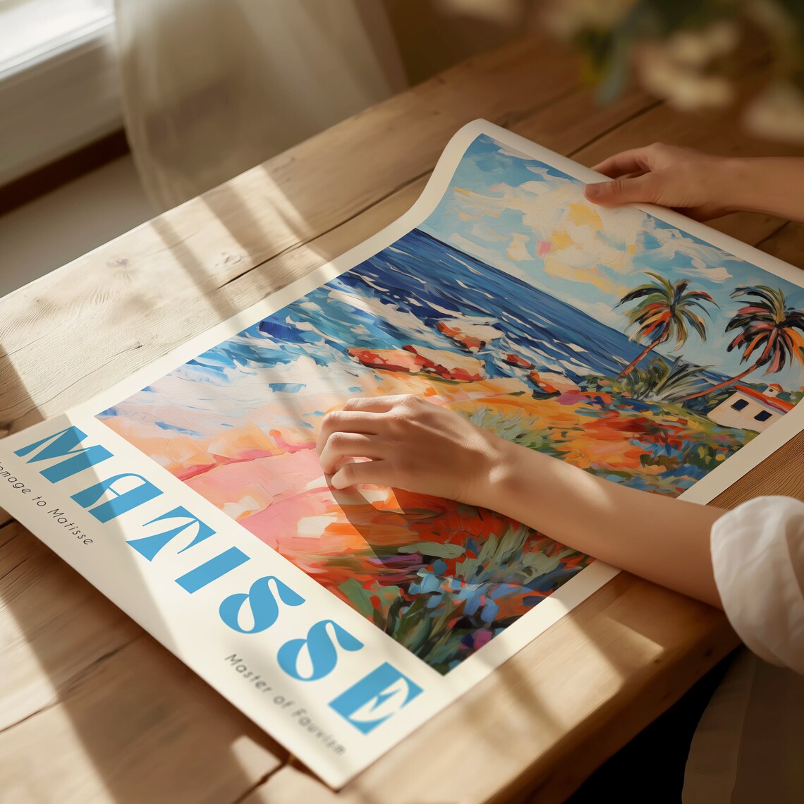 Matisse Coastal Palm Beach Sea Fauvist Painting Style Art Poster - Image 2