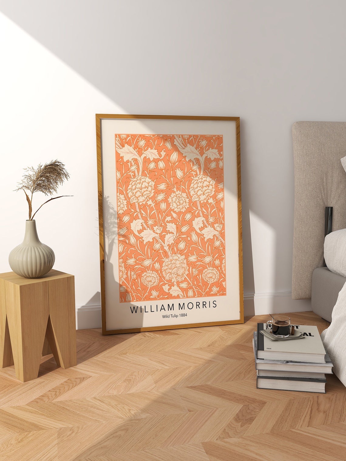 William Morris Wild Tulip 1884 Vintage Orange Botanical Print - Image 2