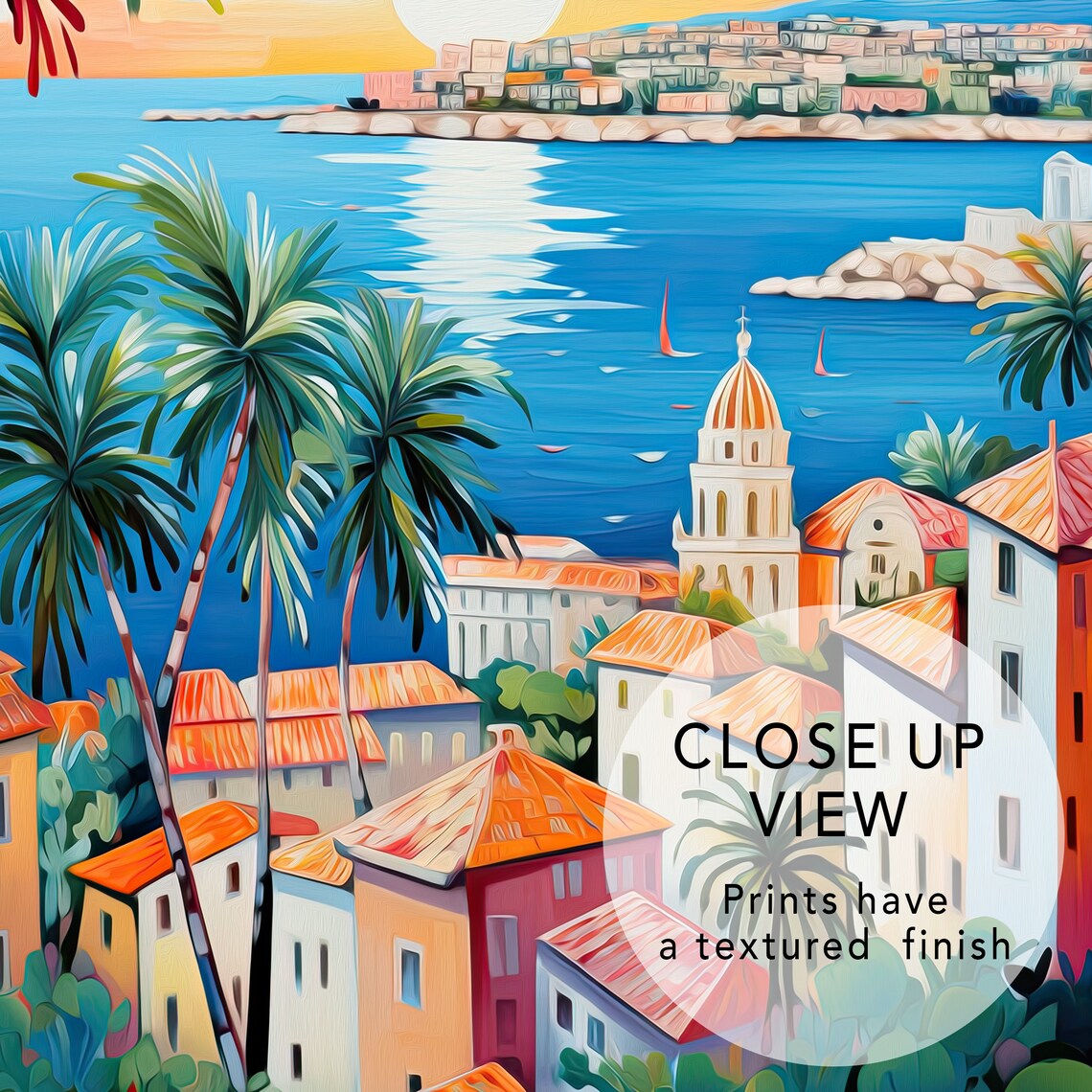 Dubrovnik Croatia Maximalist Travel Poster, Art Print - Image 2