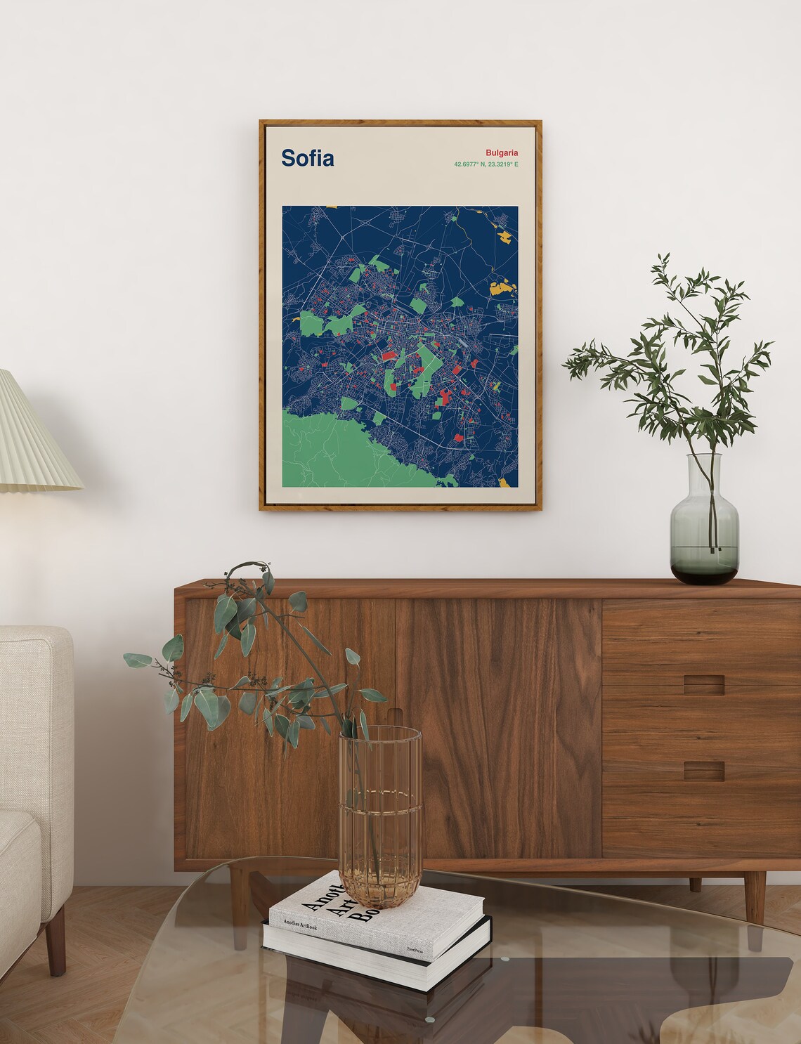 Sofia Bulgaria Map Poster, Travel Poster - Image 3