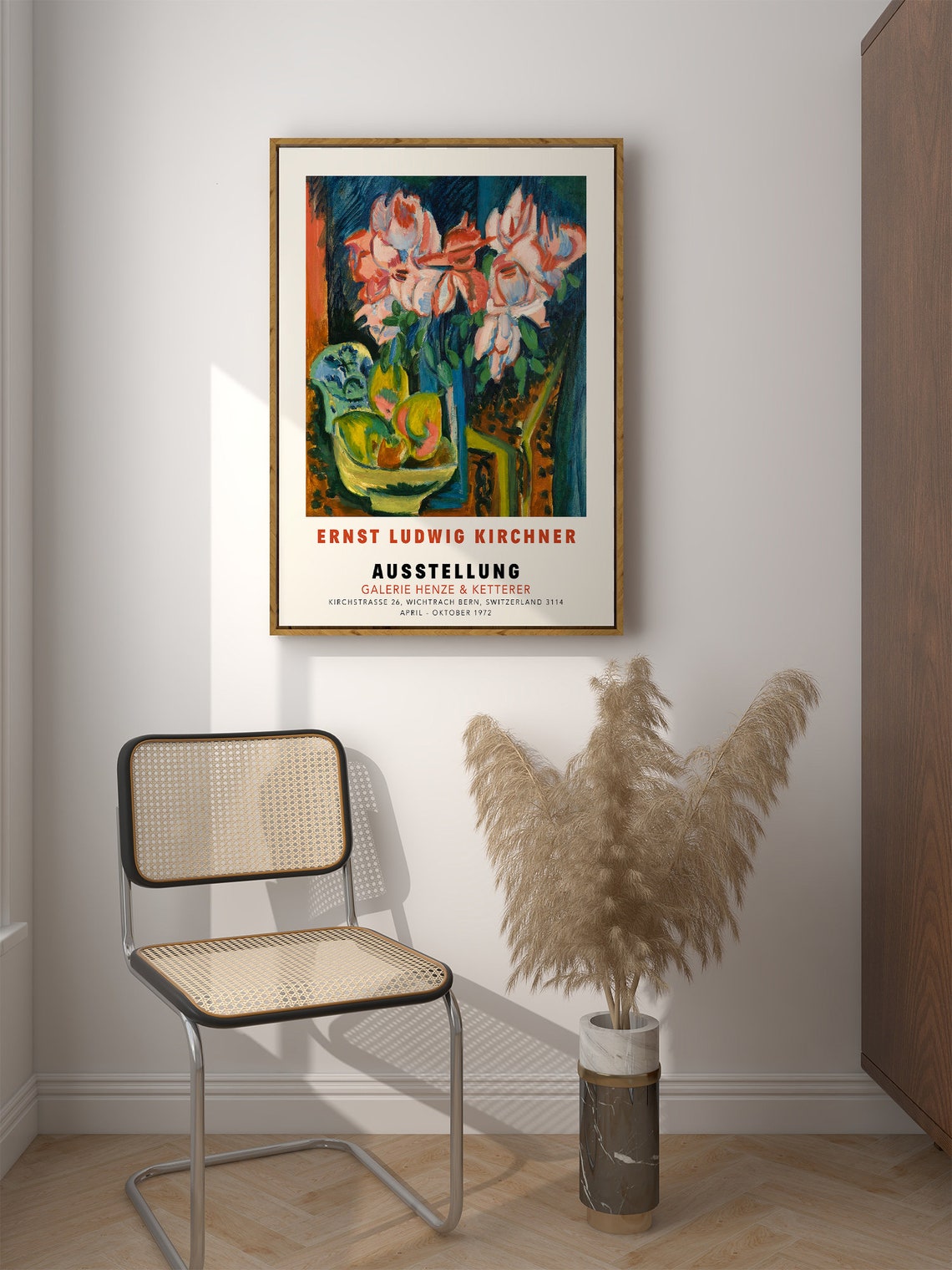 Ernst Ludwig Kirchner Floral Still Life Ausstellung Bern 1972 Poster - Image 2