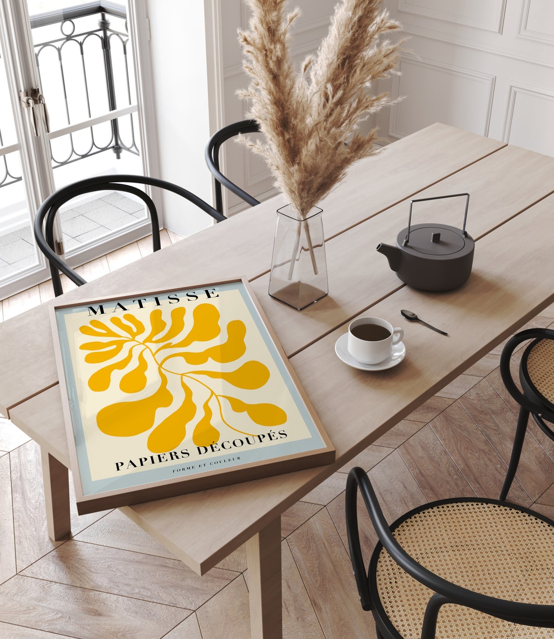 Matisse Yellow Cut Leaf Papiers Decoupes Botanical Art Poster - Image 2