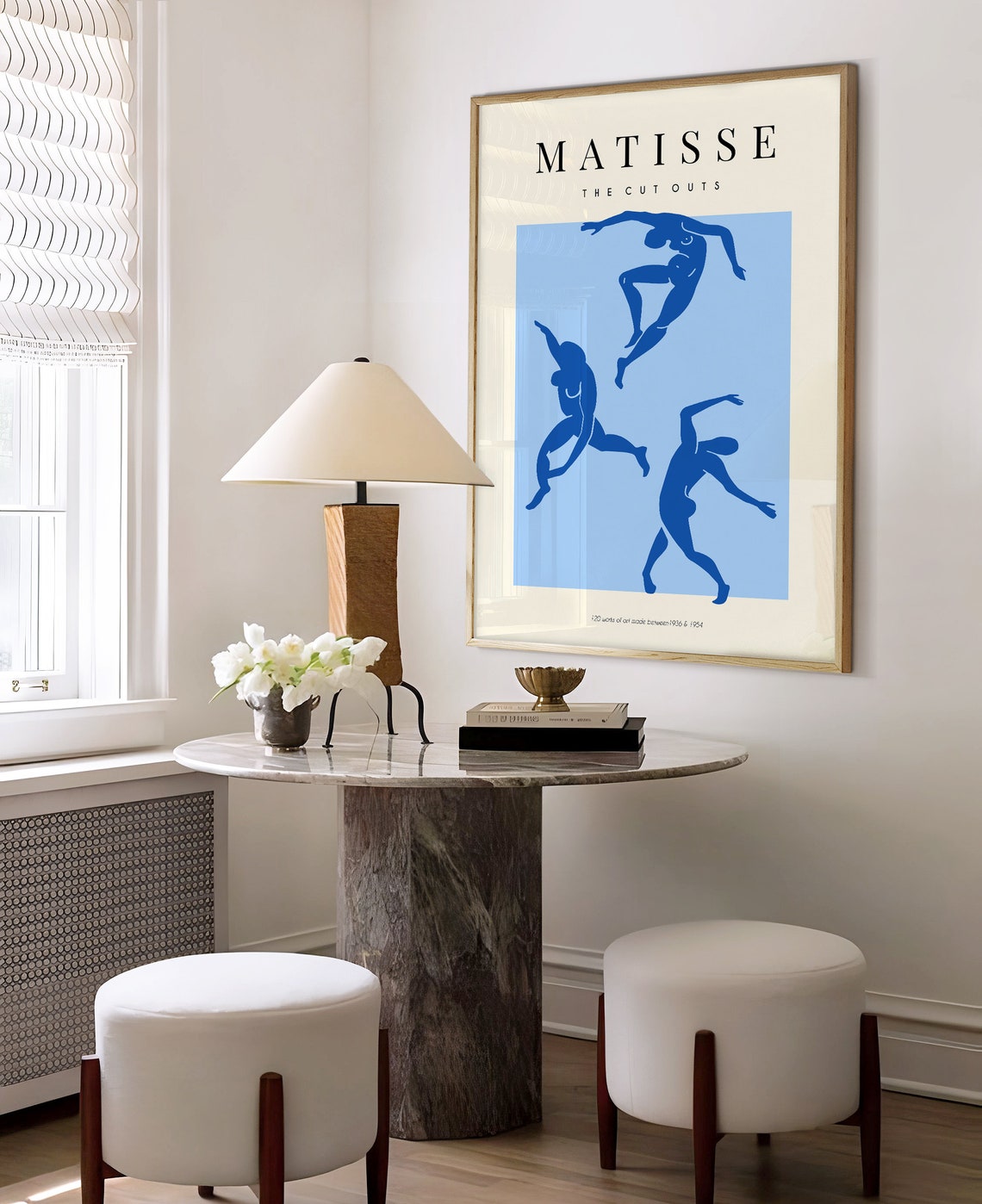 Henri Matisse The Cut Outs Blue Dancers Leap Abstract Art Poster - Image 2