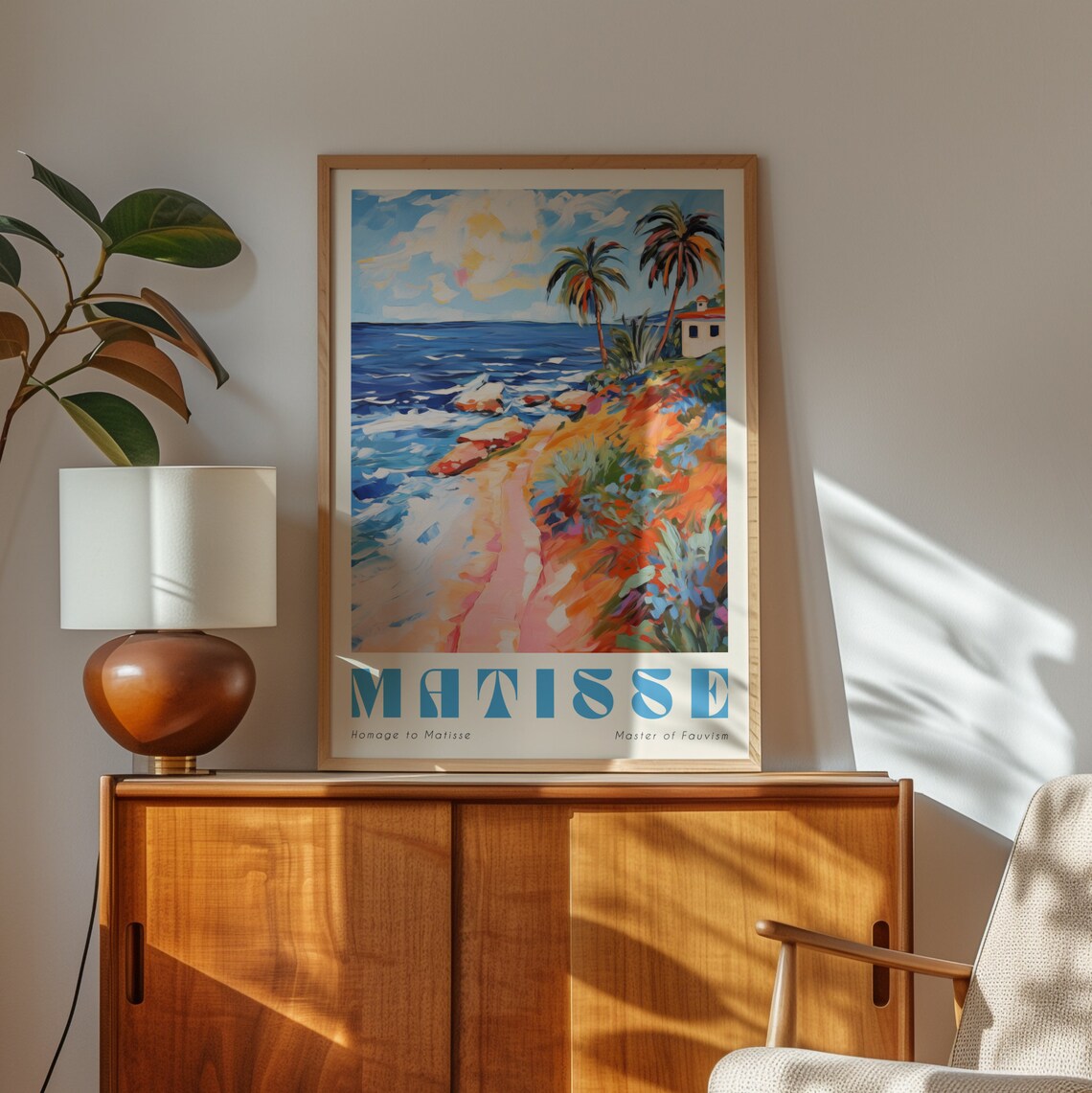 Matisse Homage Palm Beach Fauvism Impressionist Coastal Art Poster - Image 2