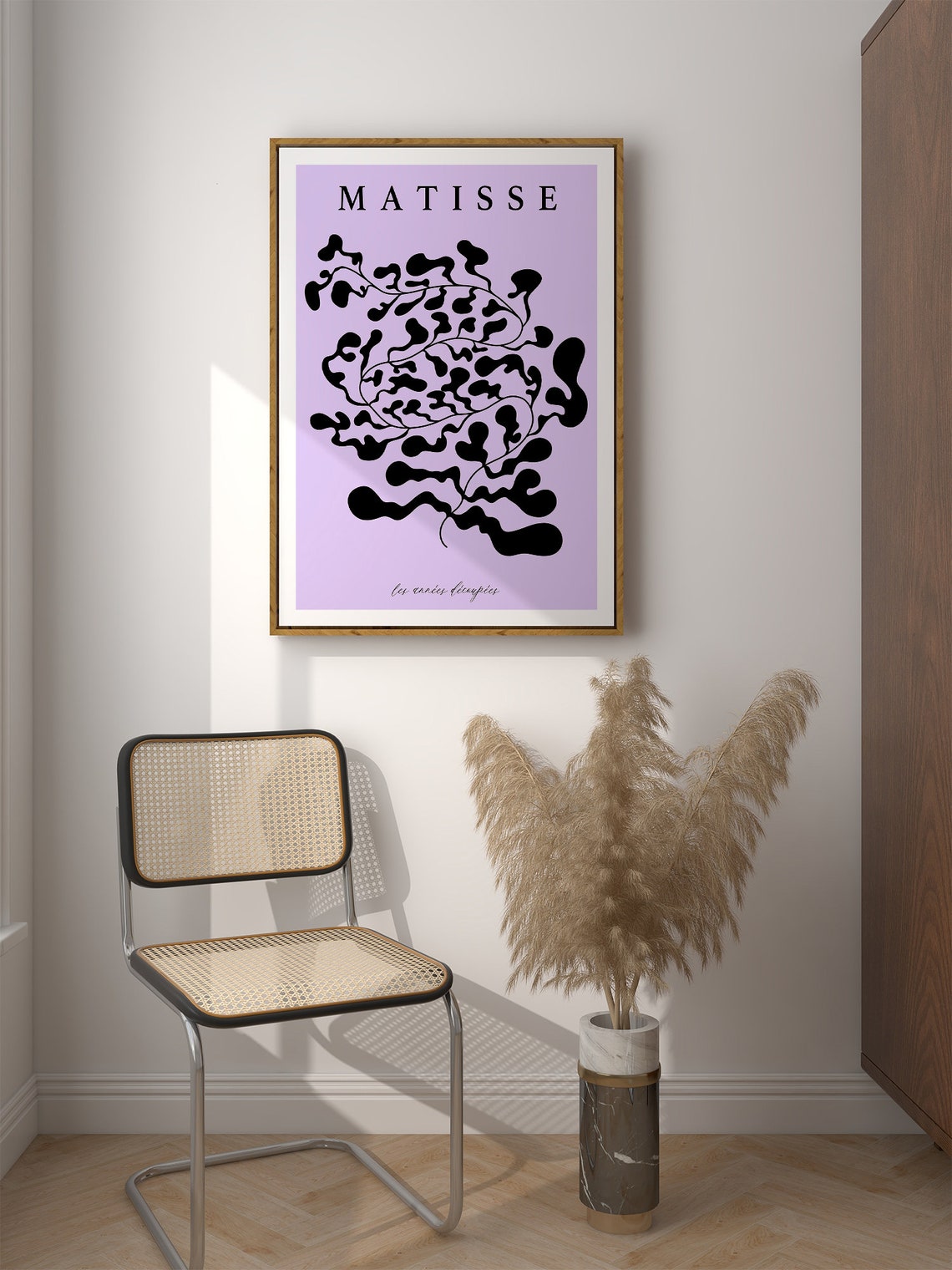 Matisse Les Annees Decoupees Lavender Black Organic Cut Out Poster - Image 2