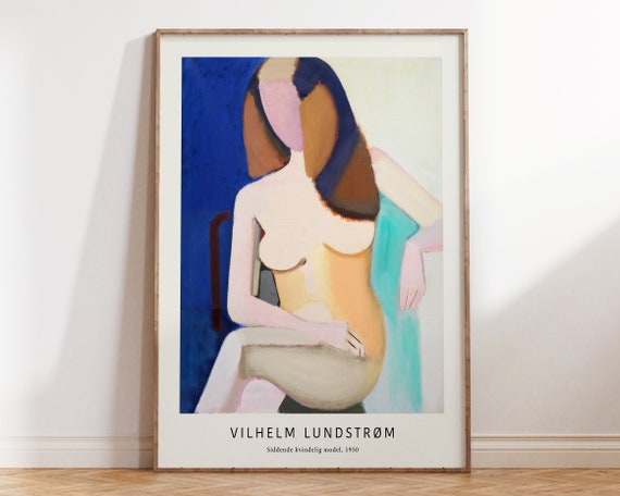 Vilhelm Lundstrm Exhibition Art Print Famous Artist Painting Danish Modernism Wall Art Poster Art Gallery Poster V018