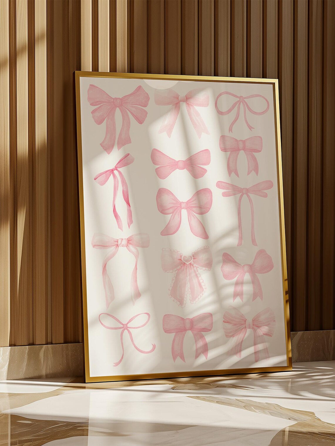 Pink Coquette Bows, Balletcore Girly Pastel Print - Image 4