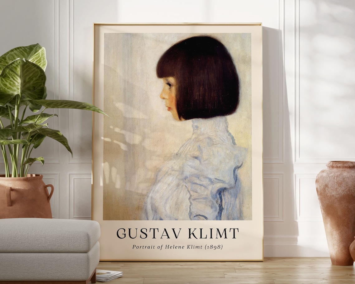 Gustav Klimt Portrait Of Helene Klimt 1898
