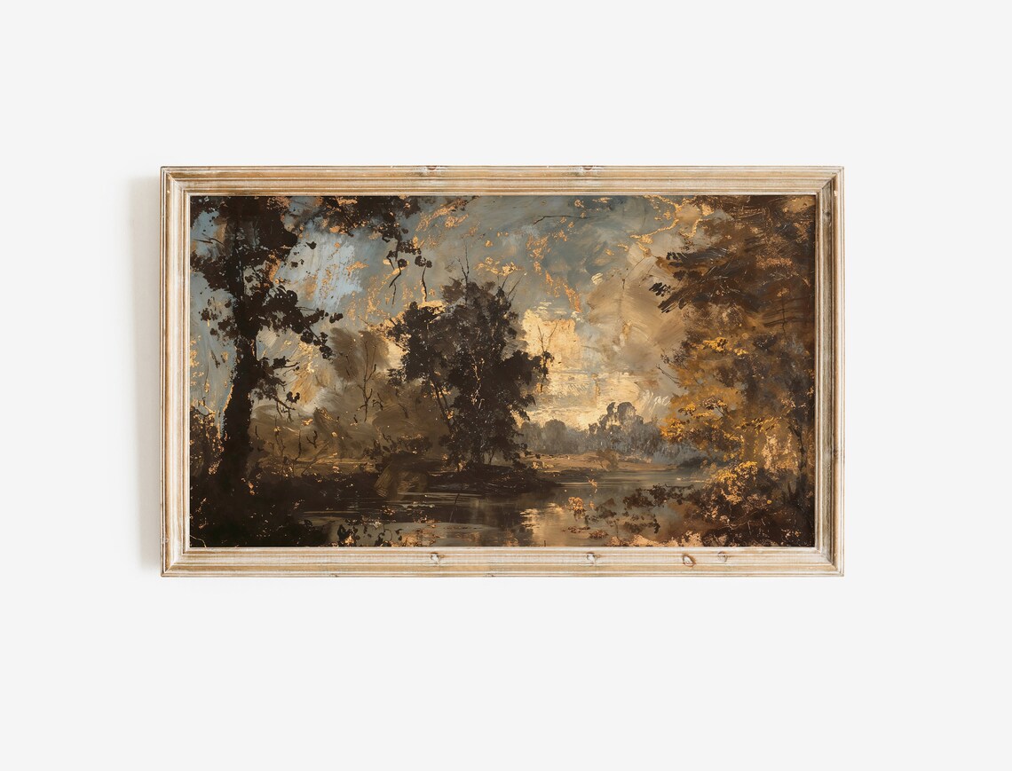 Autumn Frame TV Art Landscape, Vintage Fall Art - Image 2