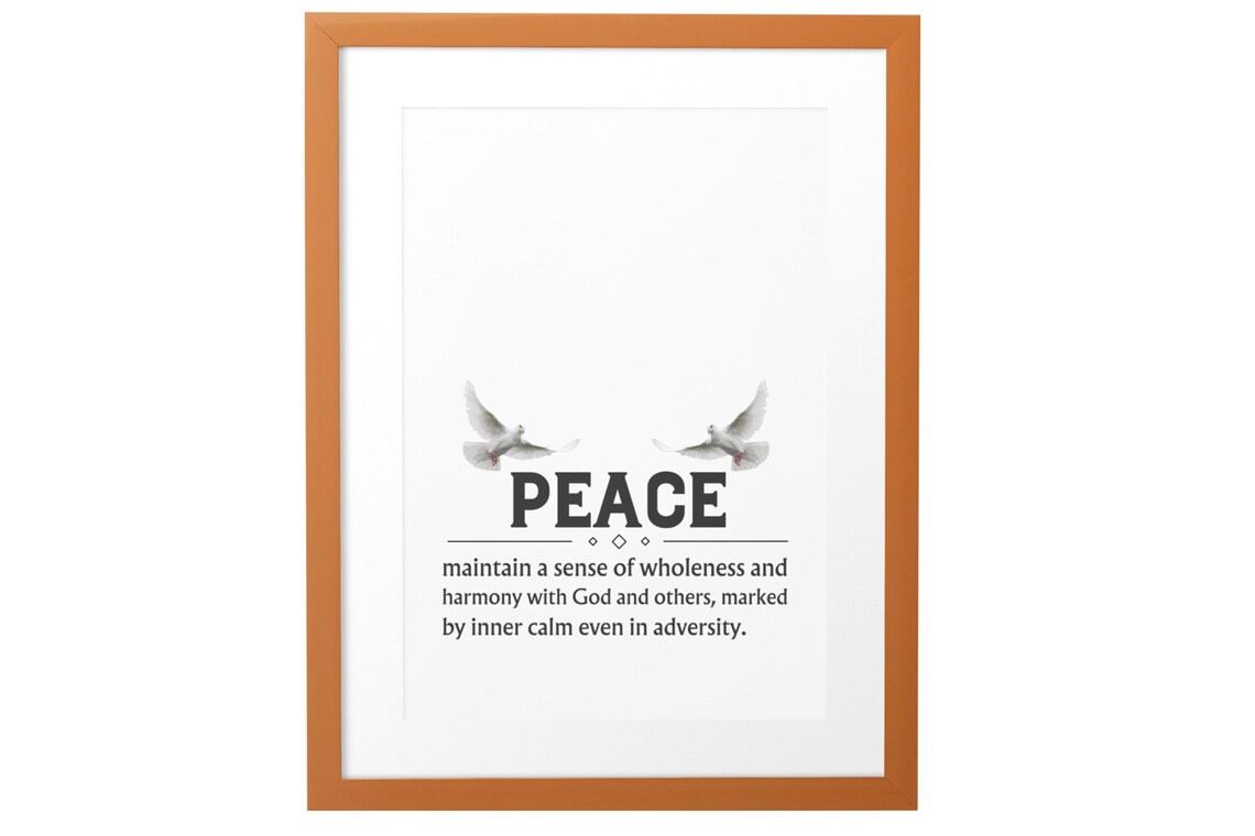 Fruits Of The Spirit Set Of 9 Dictionary Definition Faith Poster - Image 4