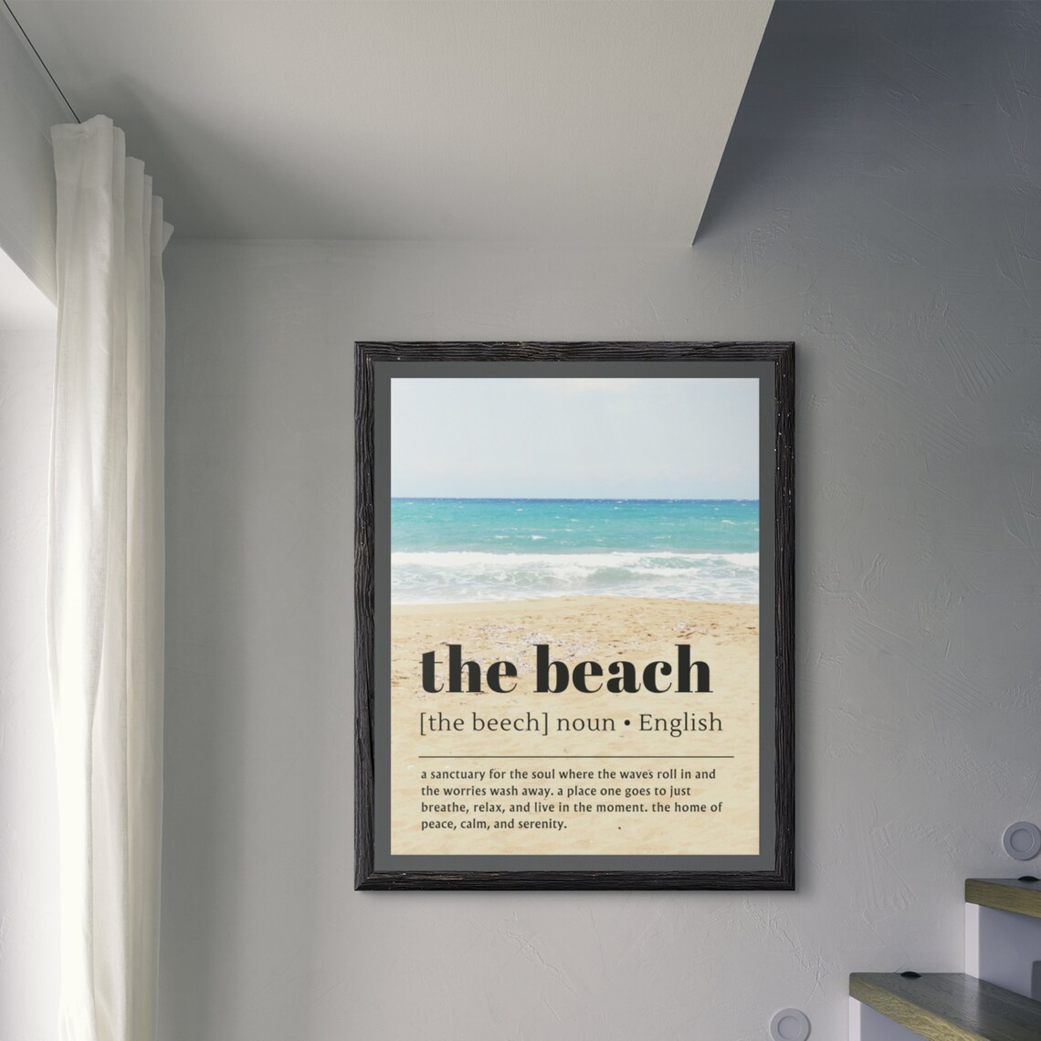 Beach House Definition Print, Coastal Decor Poster