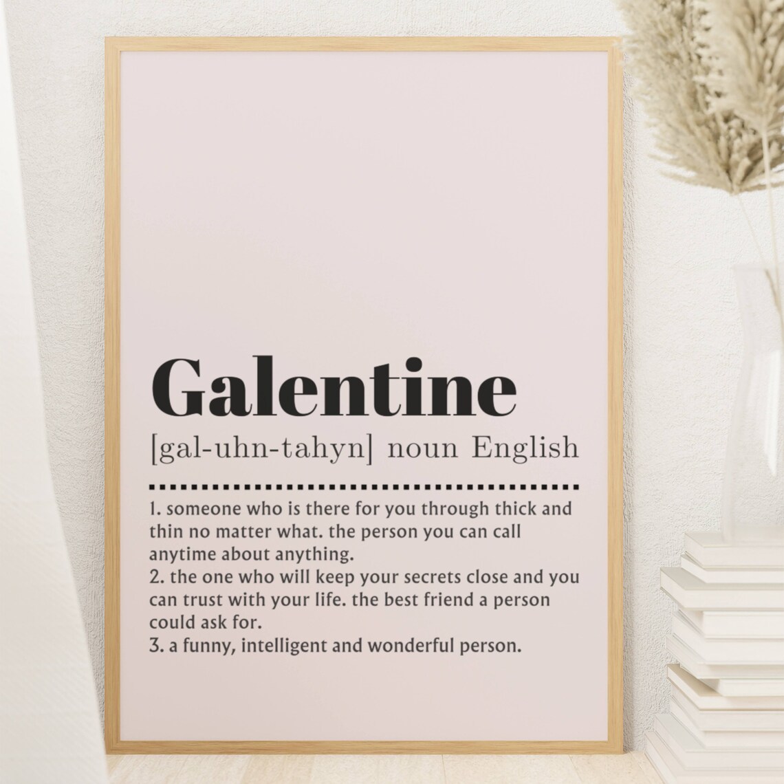 Galentine Definition Print, Galentine's Day Gift - Image 2