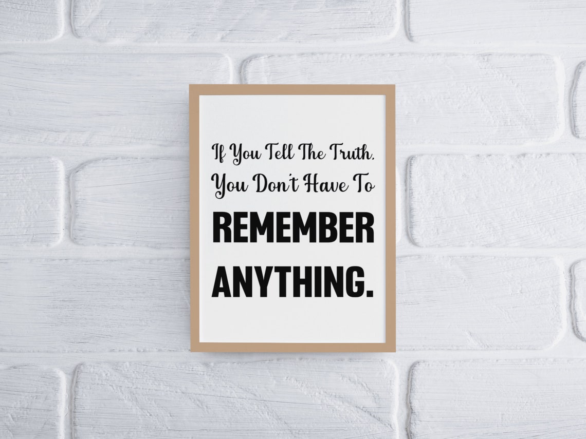 Mark Twain Tell The Truth Quote Inspirational Wall Decor Poster - Image 5