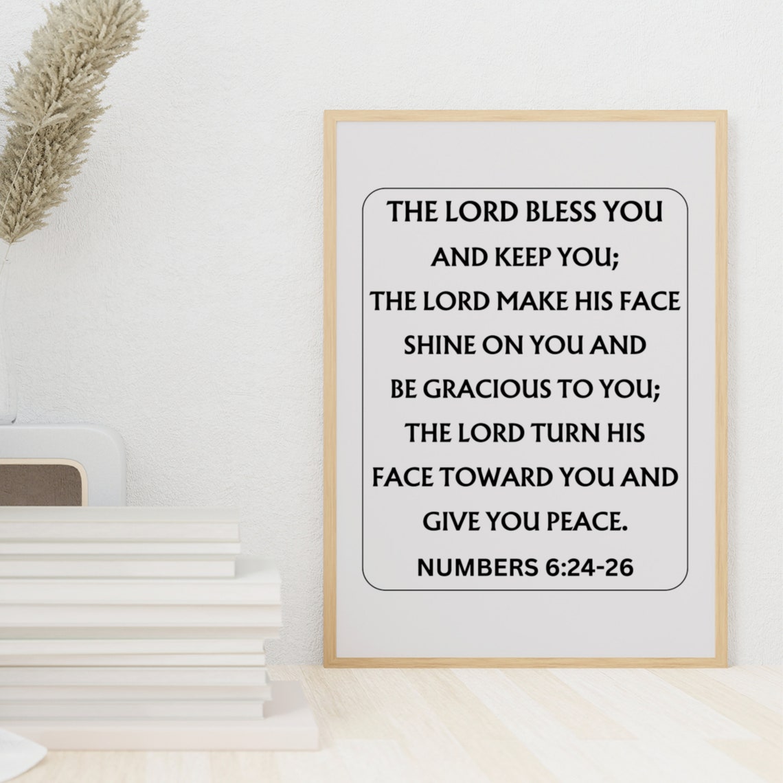 The Lord Bless You And Keep You Numbers 624 26 Bible Scripture Poster
