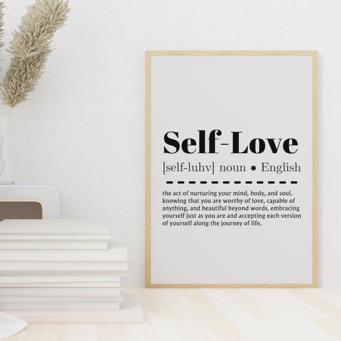 Self-Love Dictionary Definition Self Care Quote Poster for Her - Image 6